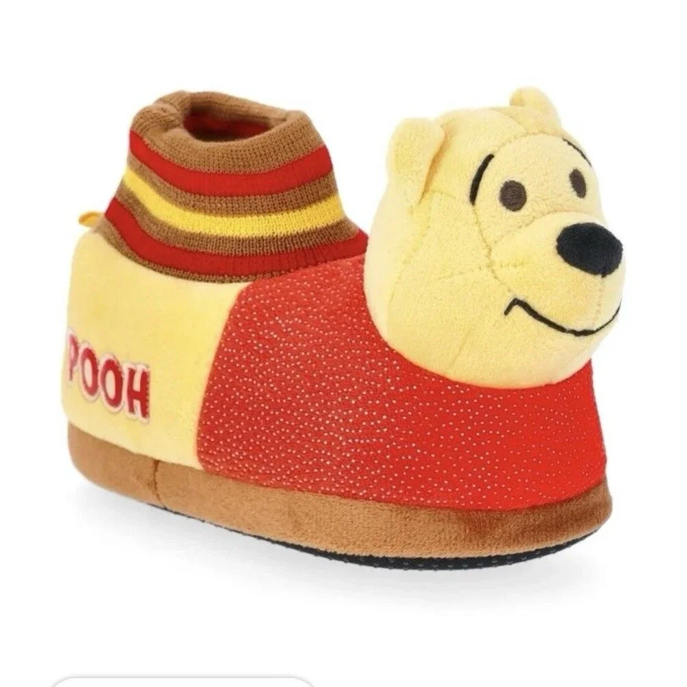 Winnie the Pooh Toddler Girls Character Slippers Size 11-12